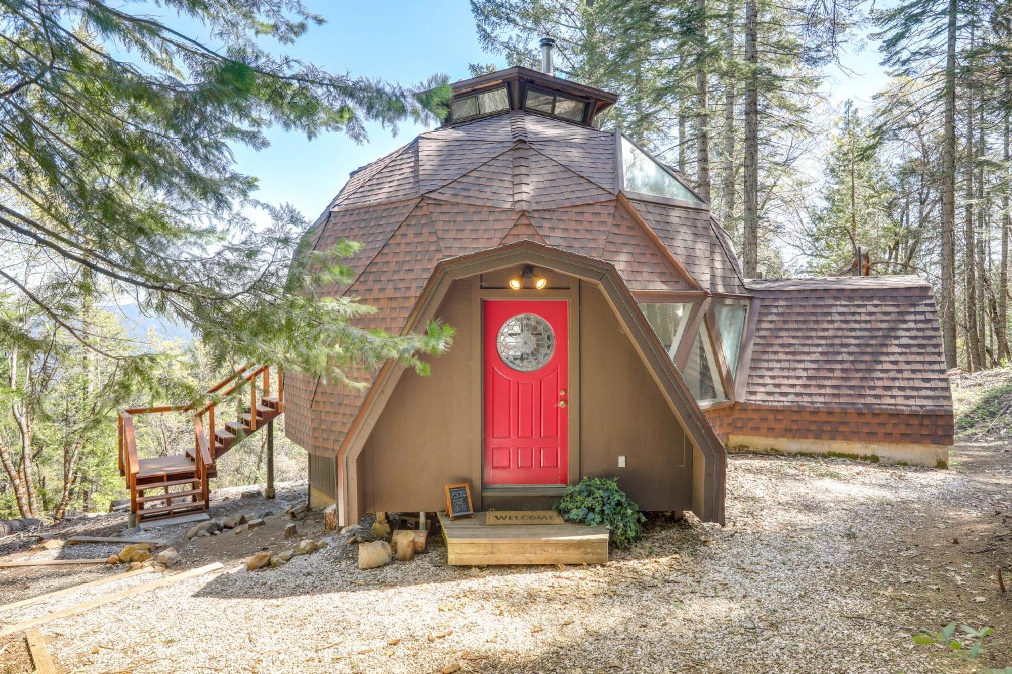 Off-Grid Nevada City Geodesic Dome House With Views! Exterior photo