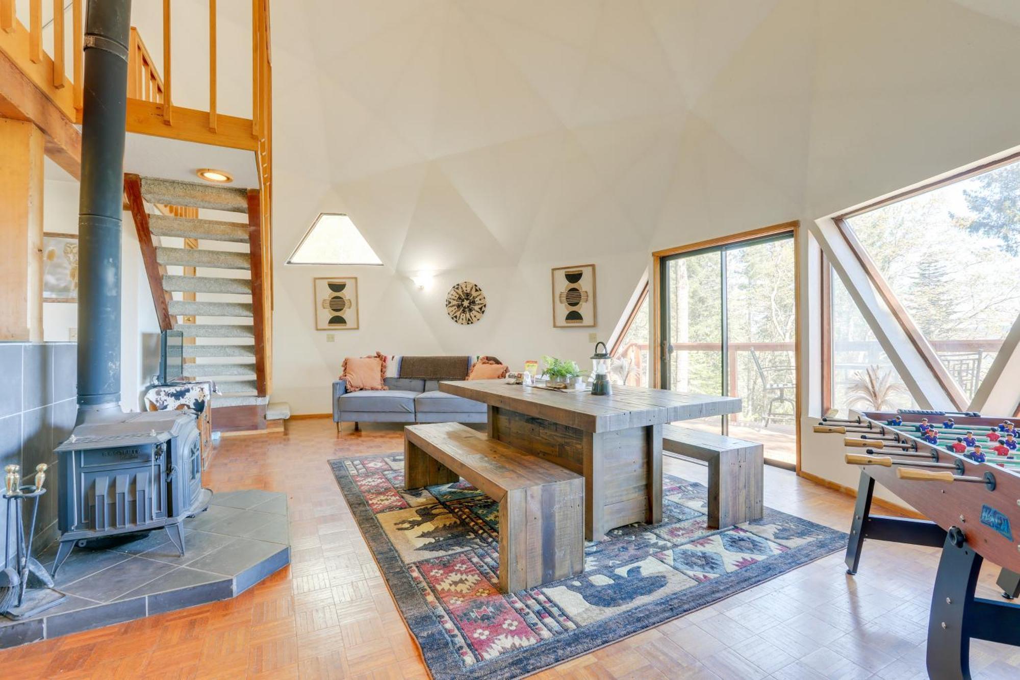 Off-Grid Nevada City Geodesic Dome House With Views! Exterior photo